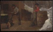 Eastman Johnson Sugar Camp oil painting artist